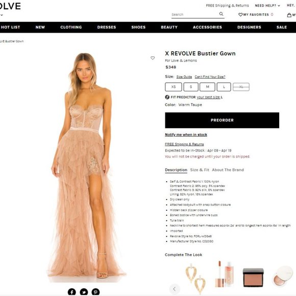 For Love And Lemons Dresses & Skirts - For Love and Lemons x REVOLVE Bustier Gown